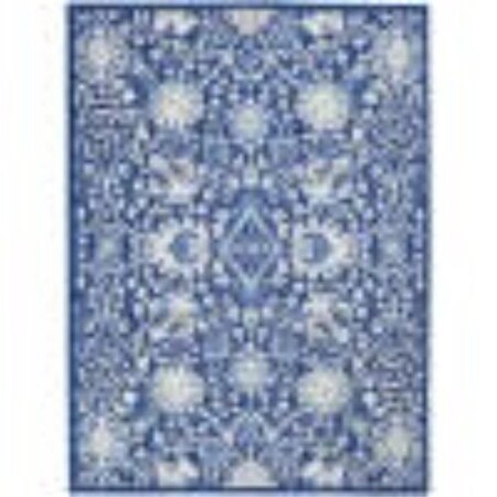 Palacedesigns 4 x 6 ft. Navy & Ivory Intricate Floral Area Rug PA3656547